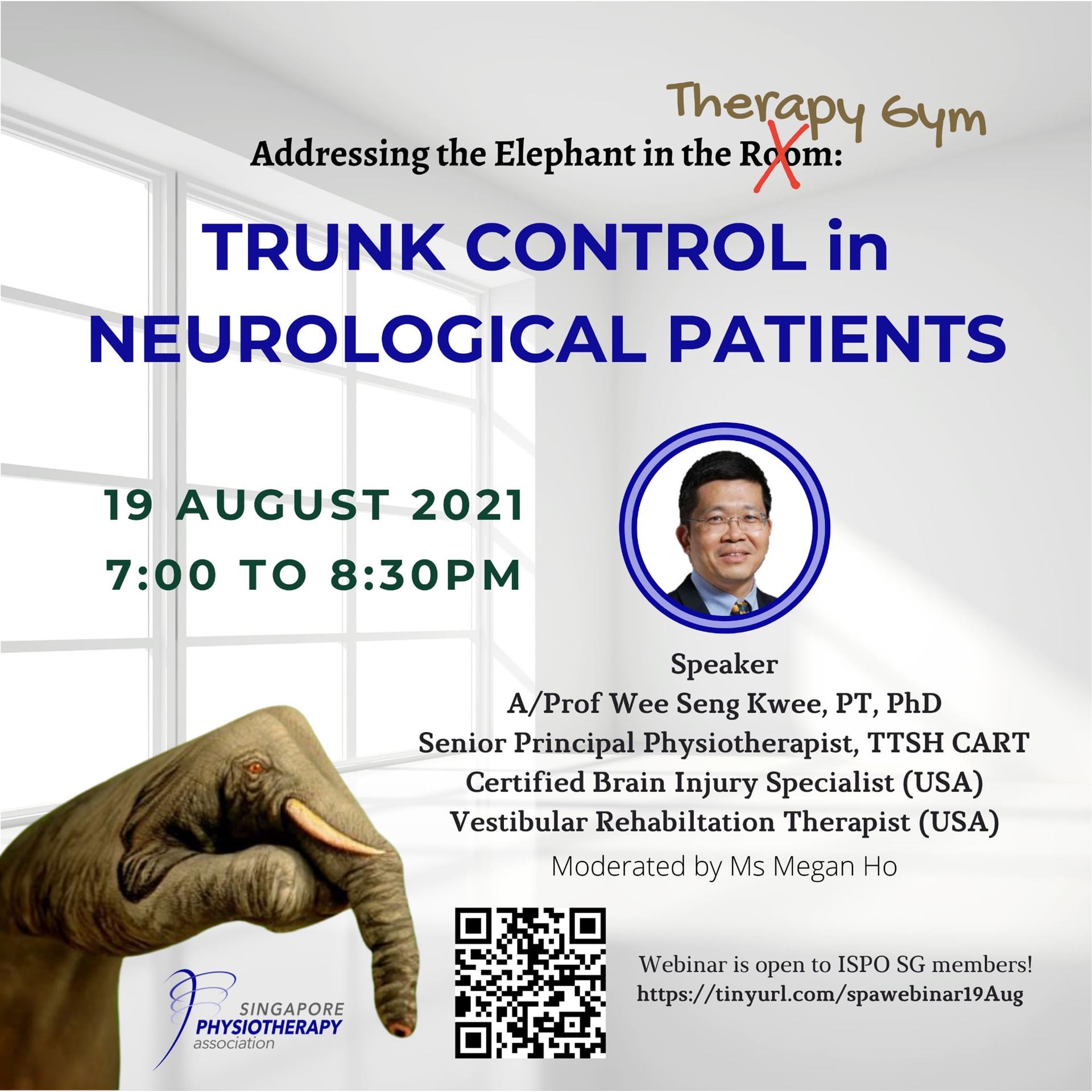 Singapore Physiotherapy Association - SPA Neuro SIG Event - Addressing the  Elephant in the Therapy Gym: Trunk control in Neurological Patients.